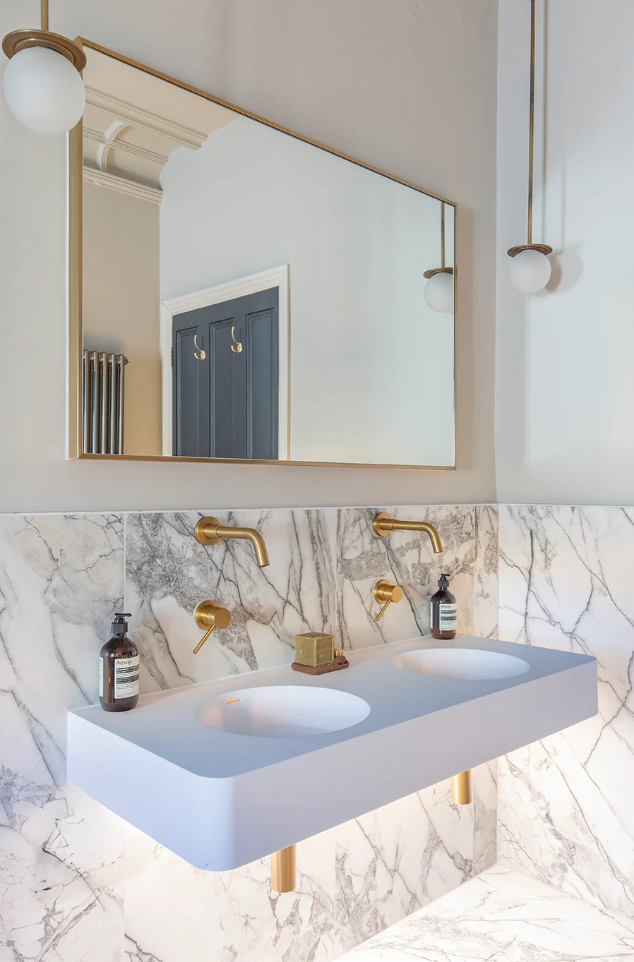 Athena Marble Effect Porcelain Tiles - Image 4