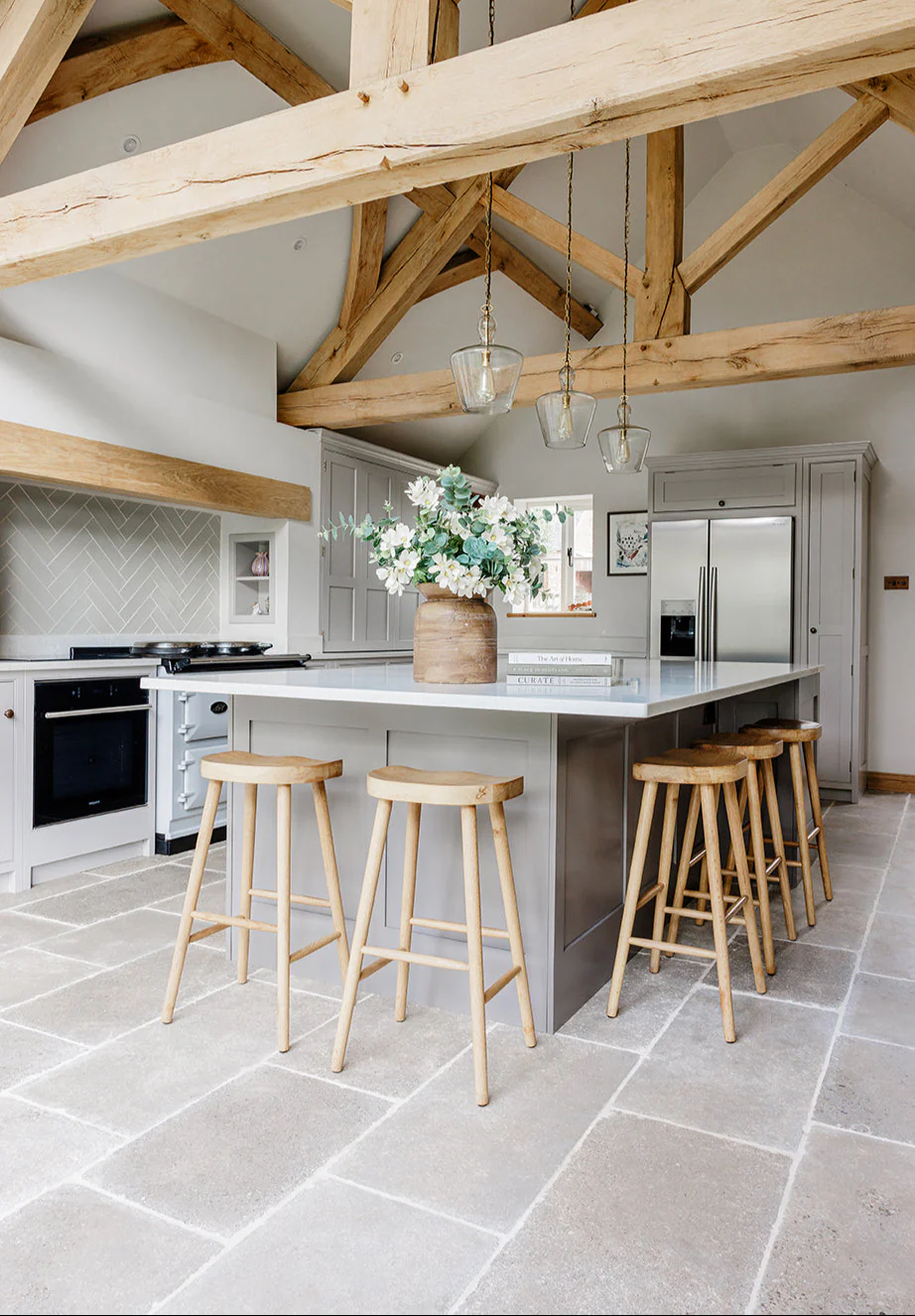 Clermont Gris® Aged Tumbled Limestone Tiles - Image 6