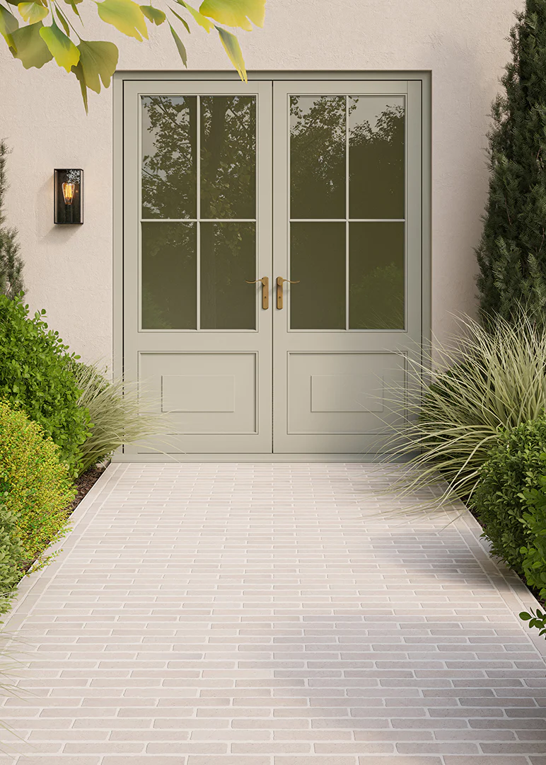 Dijon Rendition® by QS Stone Effect Porcelain Herringbone Cobbles - Image 3