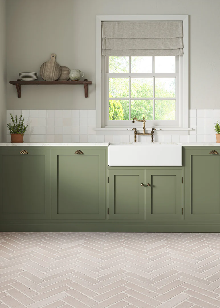 Dijon Rendition® by QS Stone Effect Porcelain Herringbone Tiles - Image 3