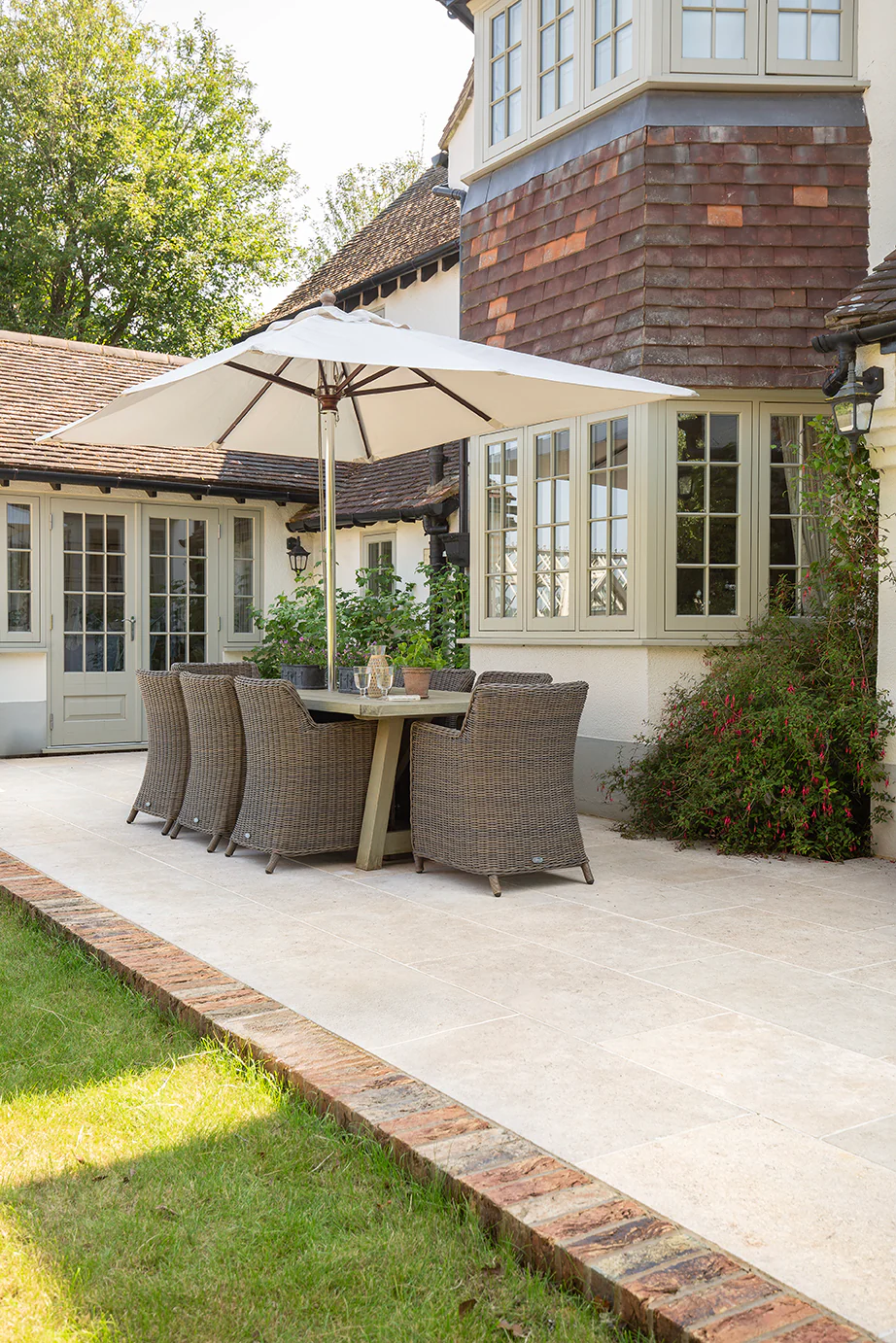 Dijon Tumbled Limestone Pavers - Image 13