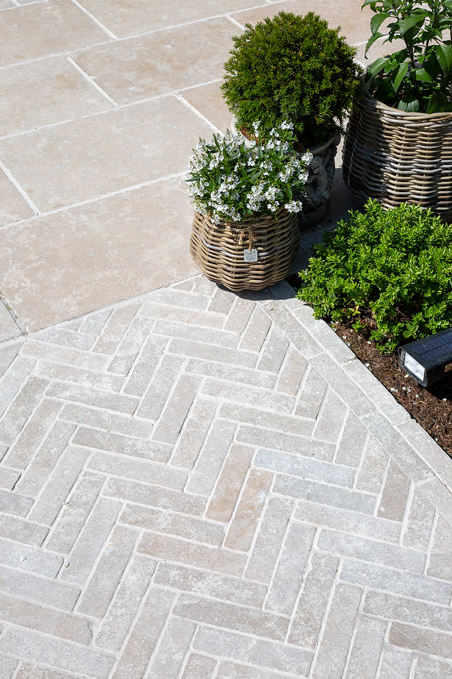 Dijon Tumbled Limestone Pavers - Image 18