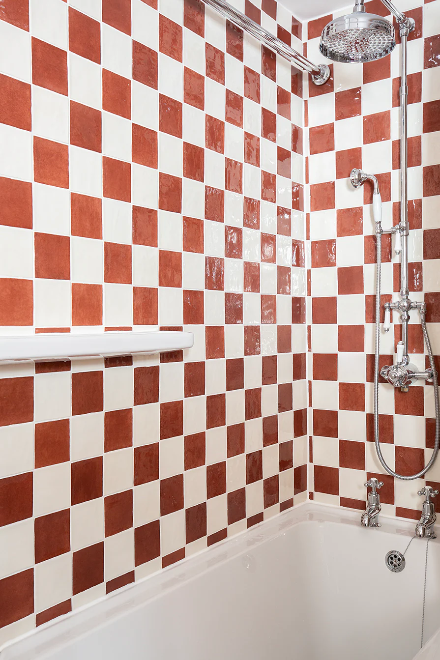 Farini Cinnamon Glazed Square Decorative Tiles - Image 11