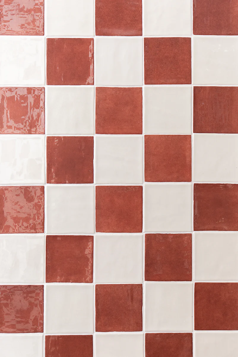 Farini Cinnamon Glazed Square Decorative Tiles - Image 14