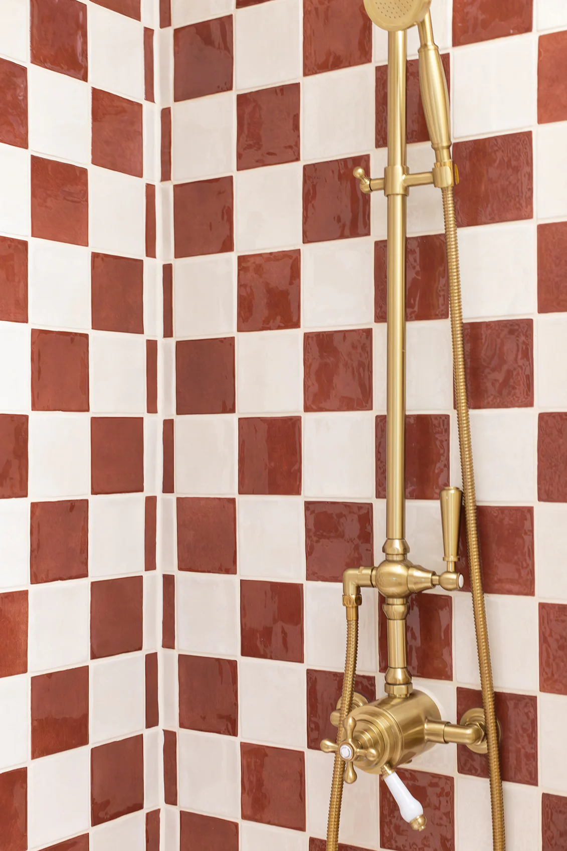 Farini Cinnamon Glazed Square Decorative Tiles - Image 7