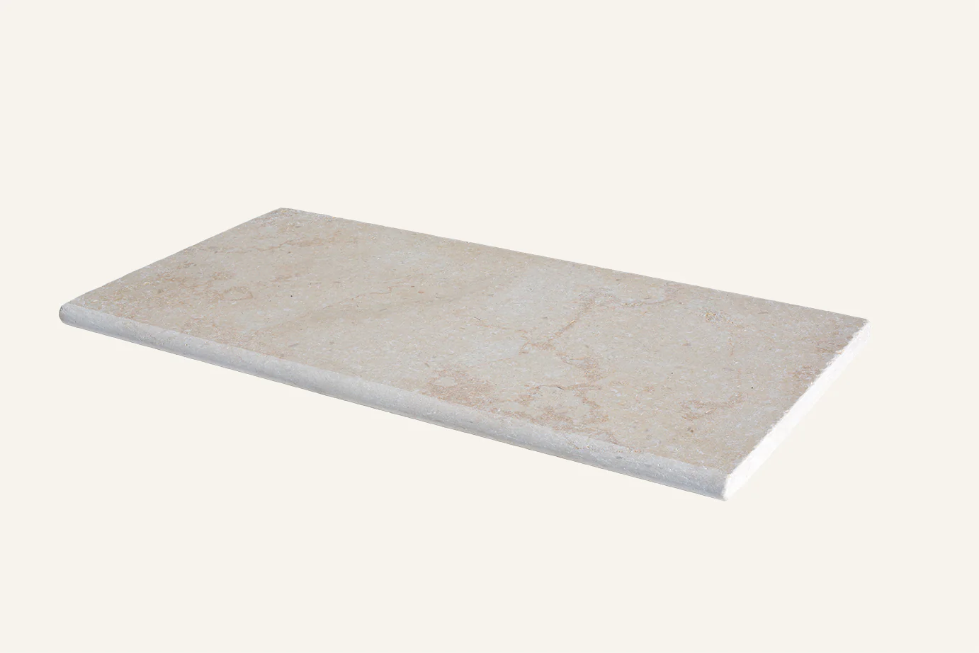 Monte Carlo Tumbled Limestone Bullnose Step - Image 3