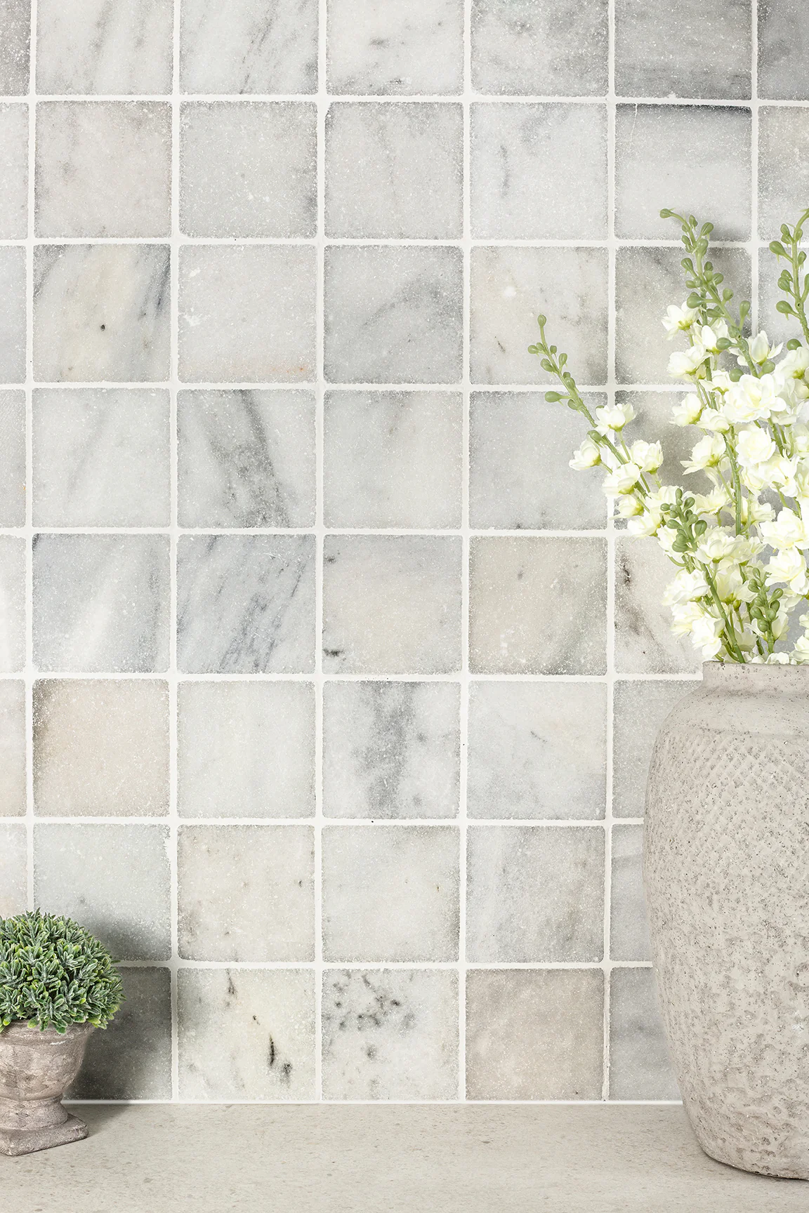 Parisian White Tumbled Marble Tiles - Image 9