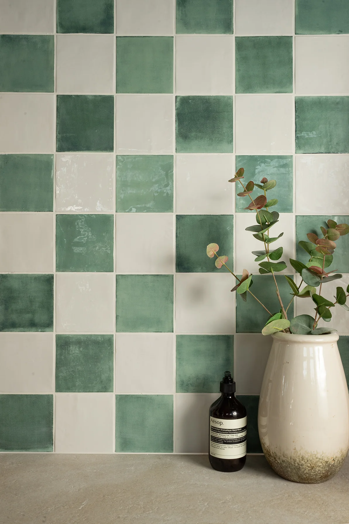 Pastello® Pistachio Gloss Square Tiles - Image 3