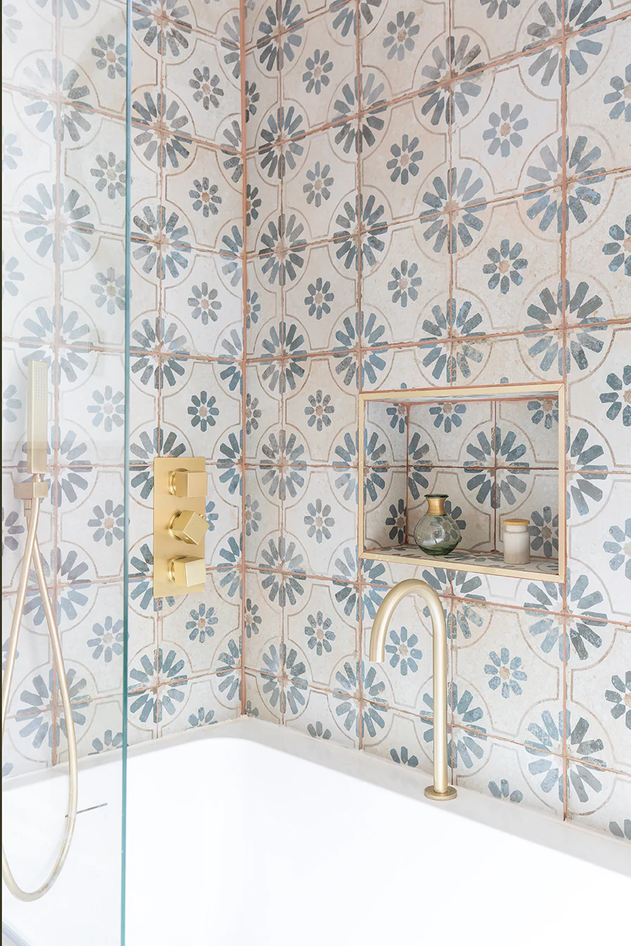 Penrose Blue Patterned Ceramic Tiles - Image 5