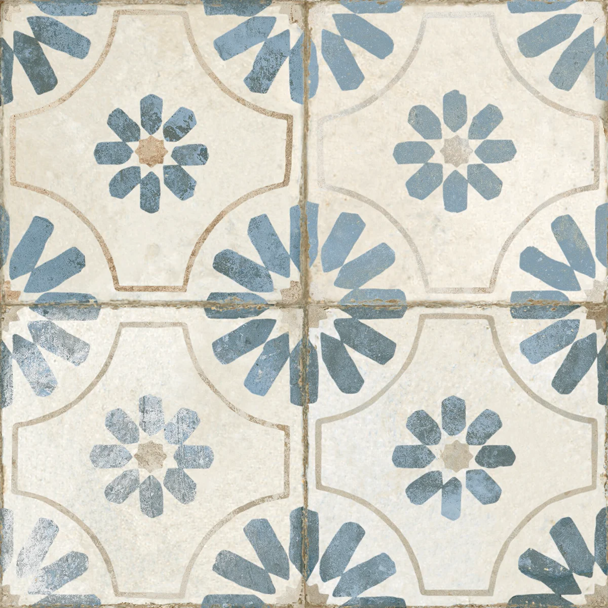 Penrose Blue Patterned Ceramic Tiles - Image 7
