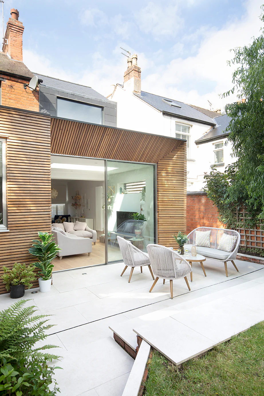 Tiverton White Pearl Stone Effect Porcelain Paving - Image 3