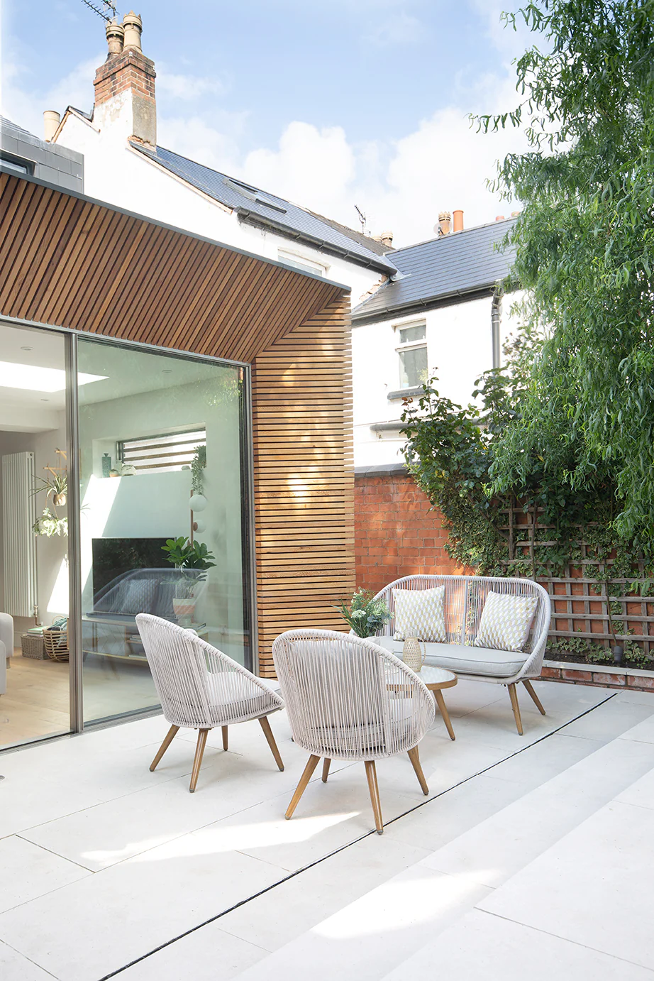 Tiverton White Pearl Stone Effect Porcelain Paving - Image 6