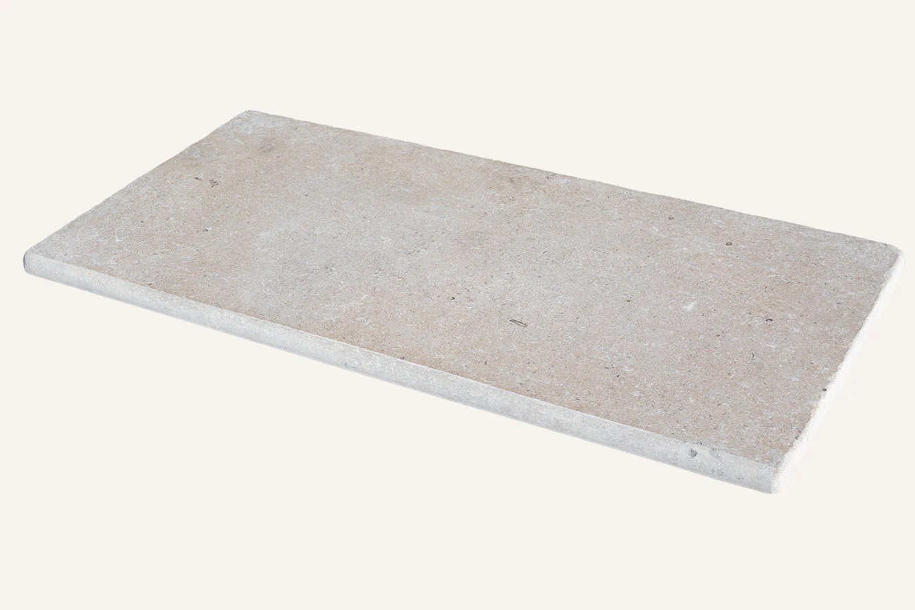 Tuscany Tumbled Limestone Bullnose Step - Image 3